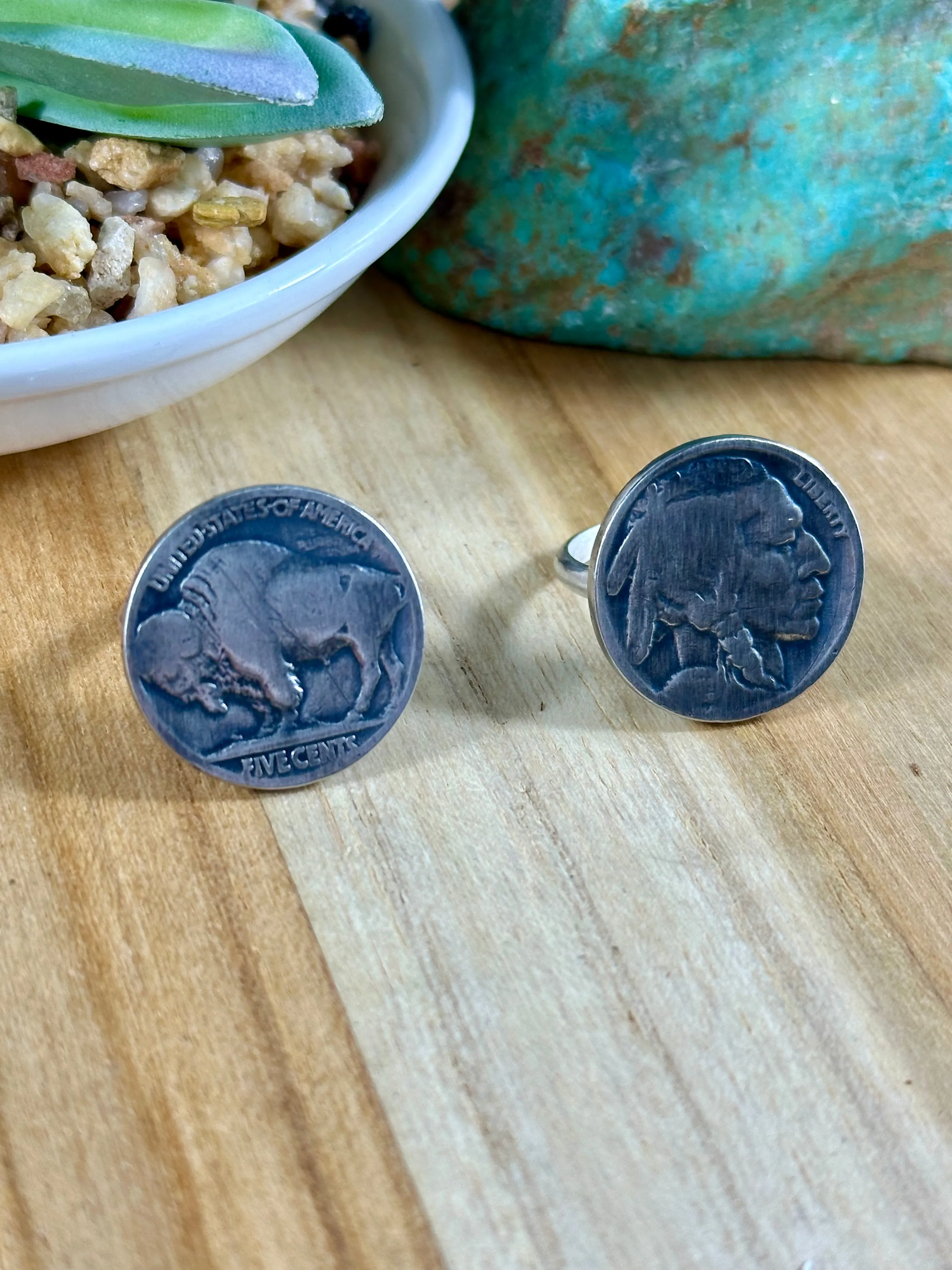 Buffalo Nickel coin Ring