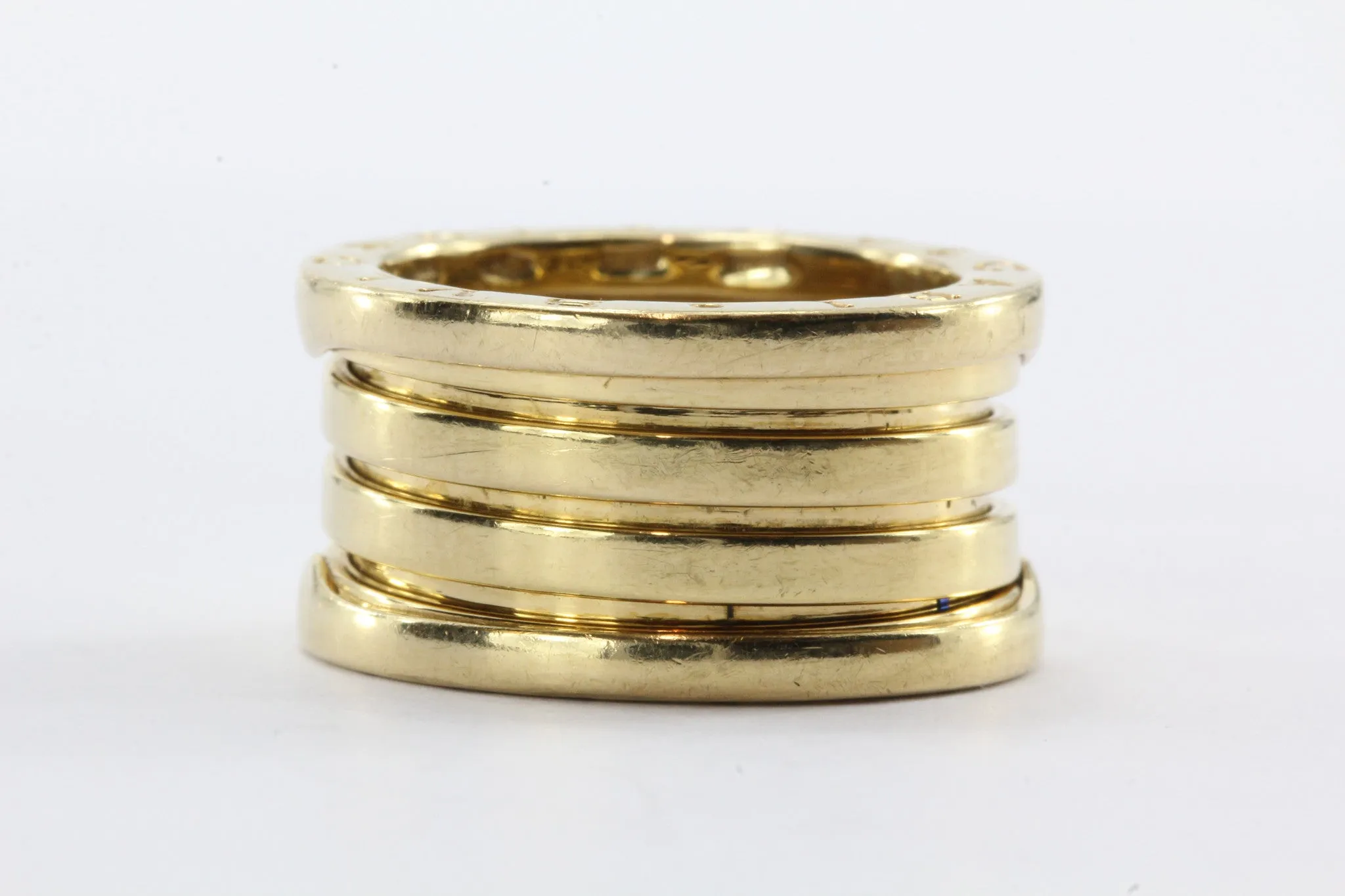 Bulgari B.Zero1 18k Yellow Gold Band Ring Size 6 / 52
