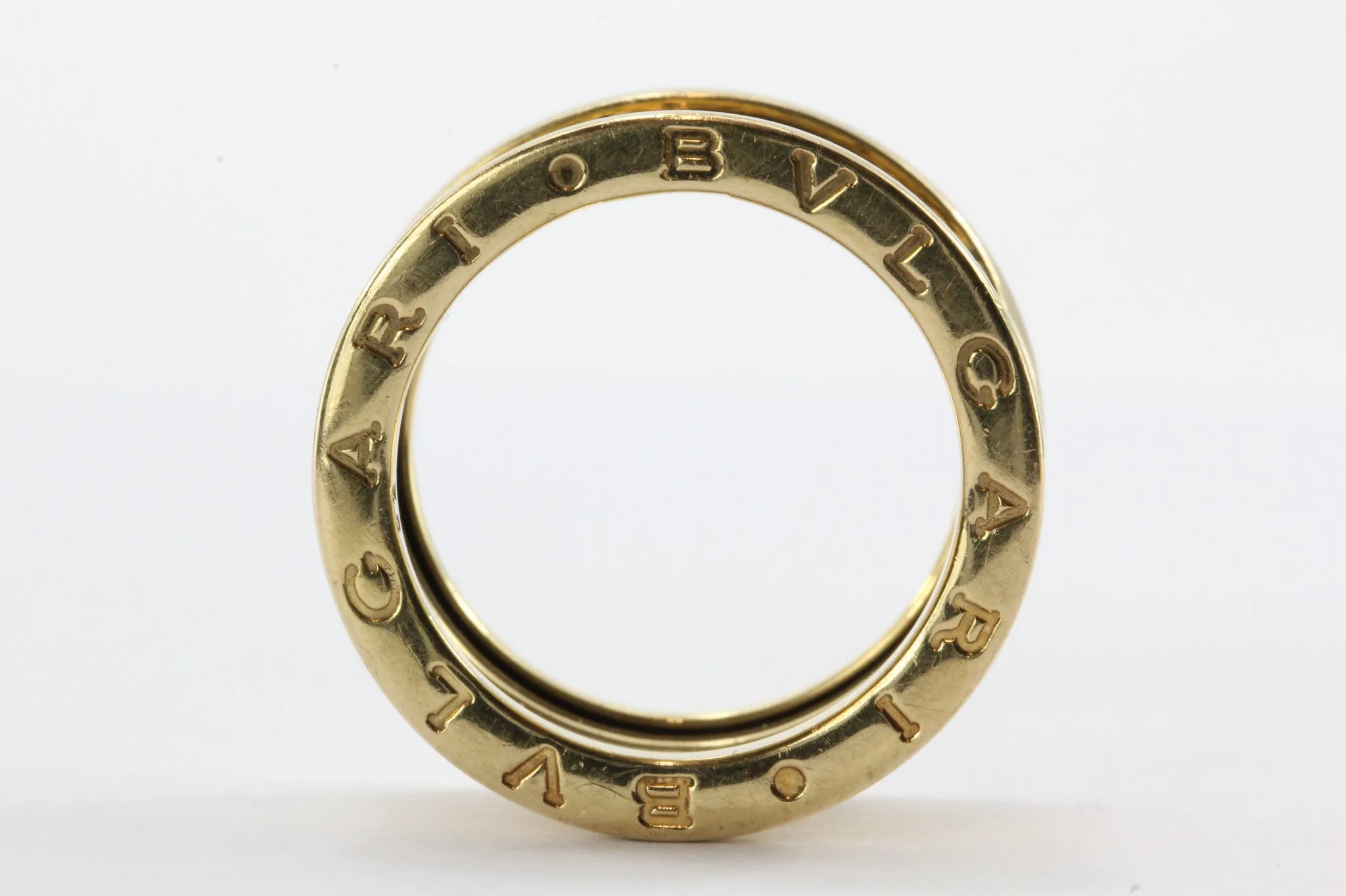 Bulgari B.Zero1 18k Yellow Gold Band Ring Size 6 / 52