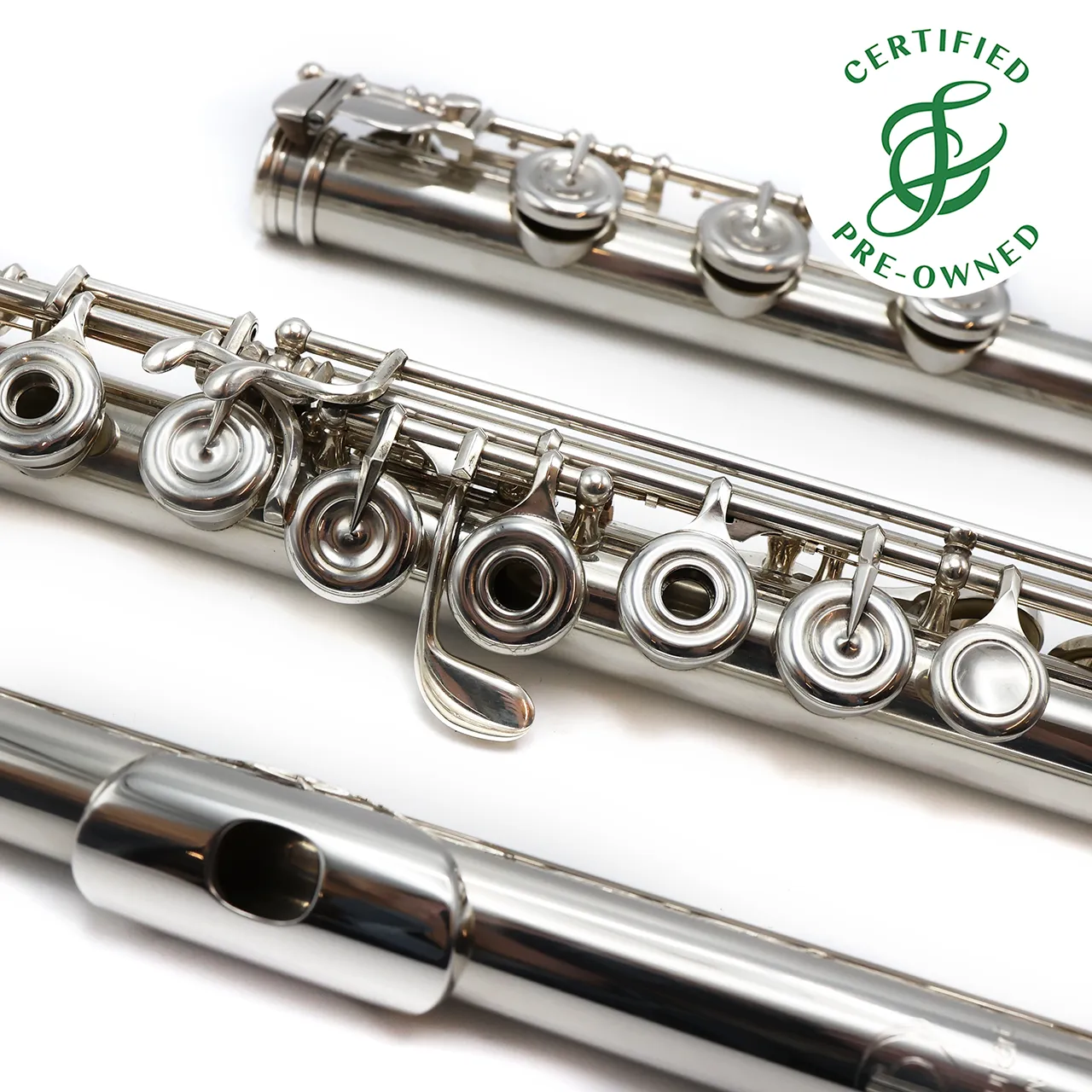 Burkart Elite Flute #1220 - 5/95 flute, offset G, split E mechanism, C# trill key, D# roller