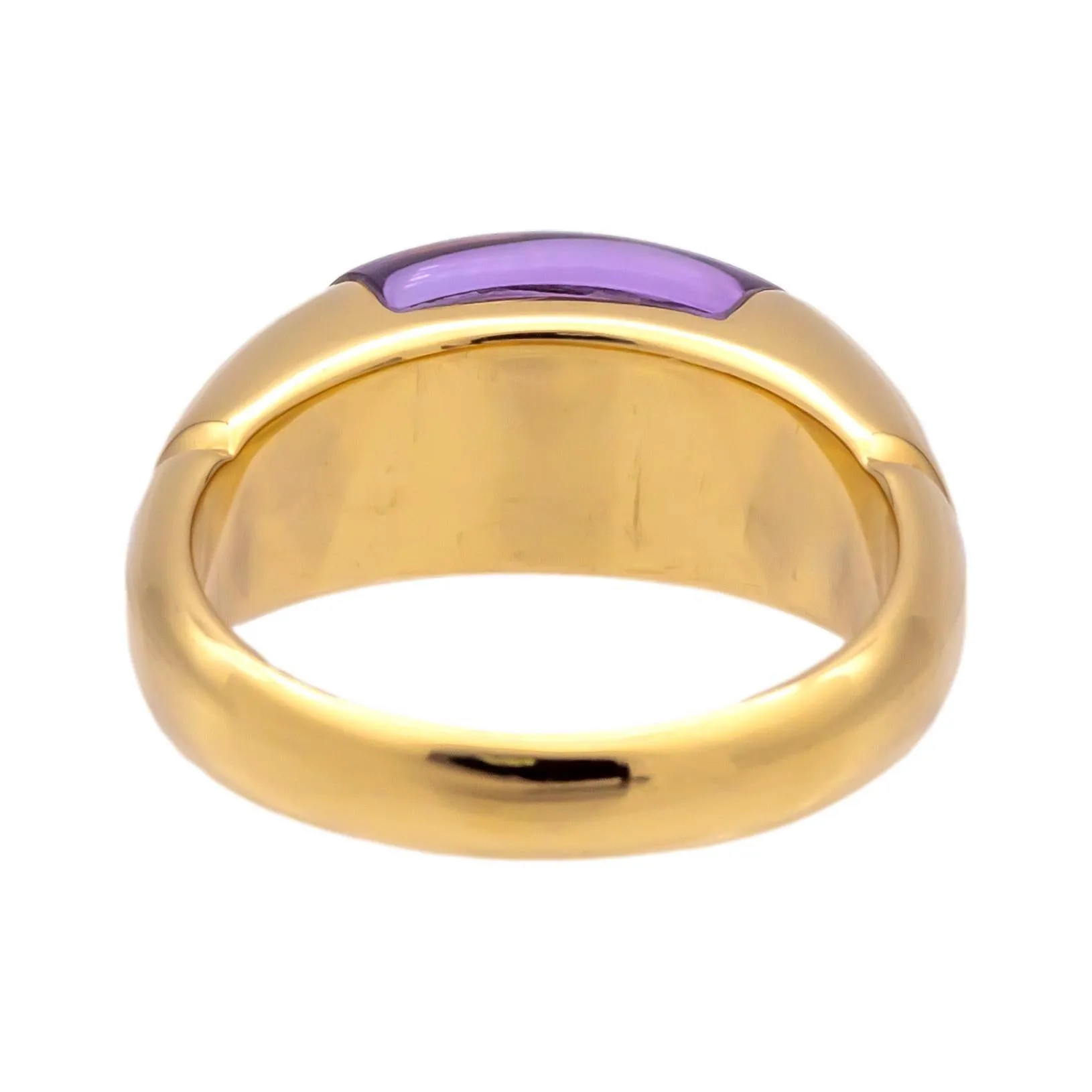 Bvlgari Tronchetto Vintage Amethyst Ring – 18K Yellow Gold