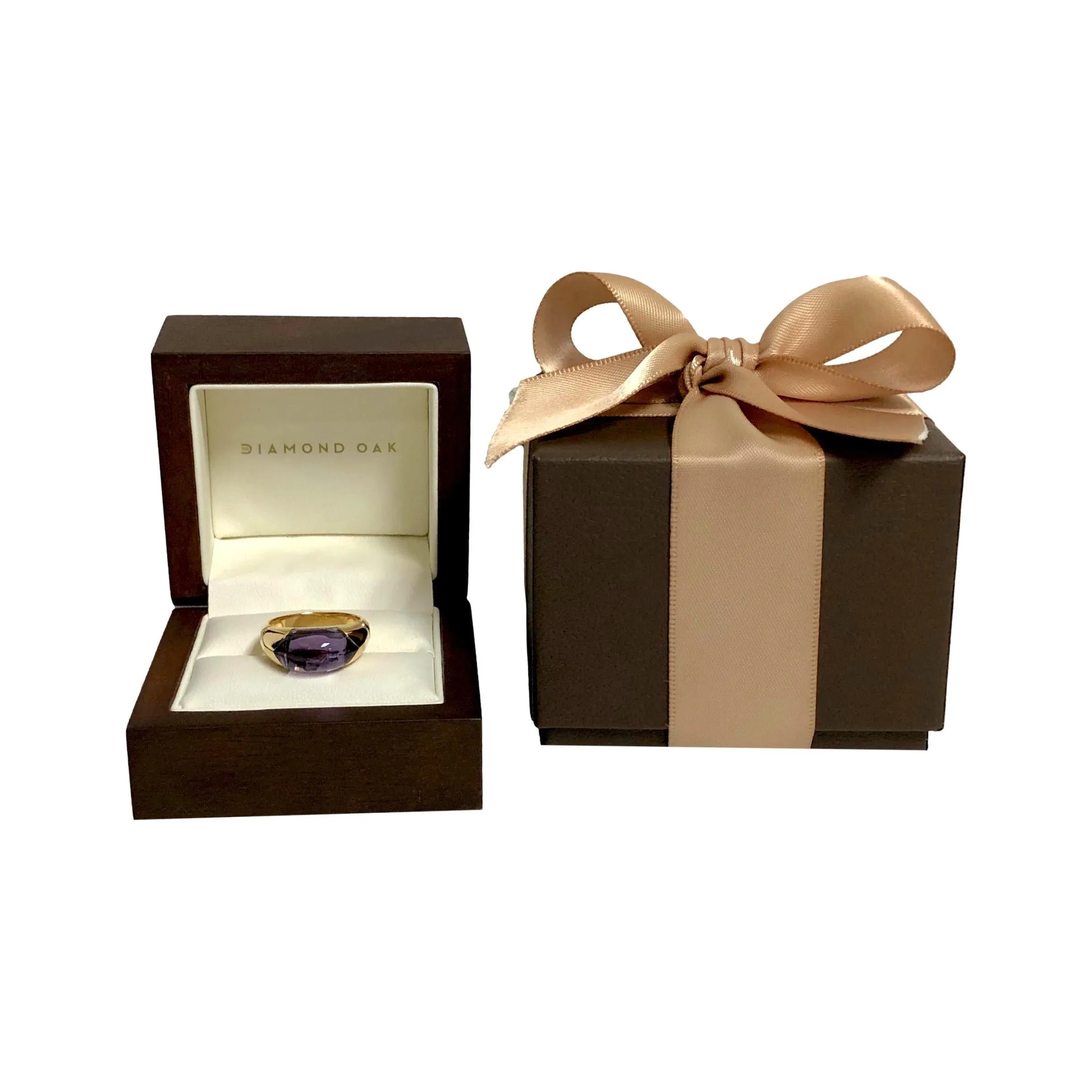 Bvlgari Tronchetto Vintage Amethyst Ring – 18K Yellow Gold