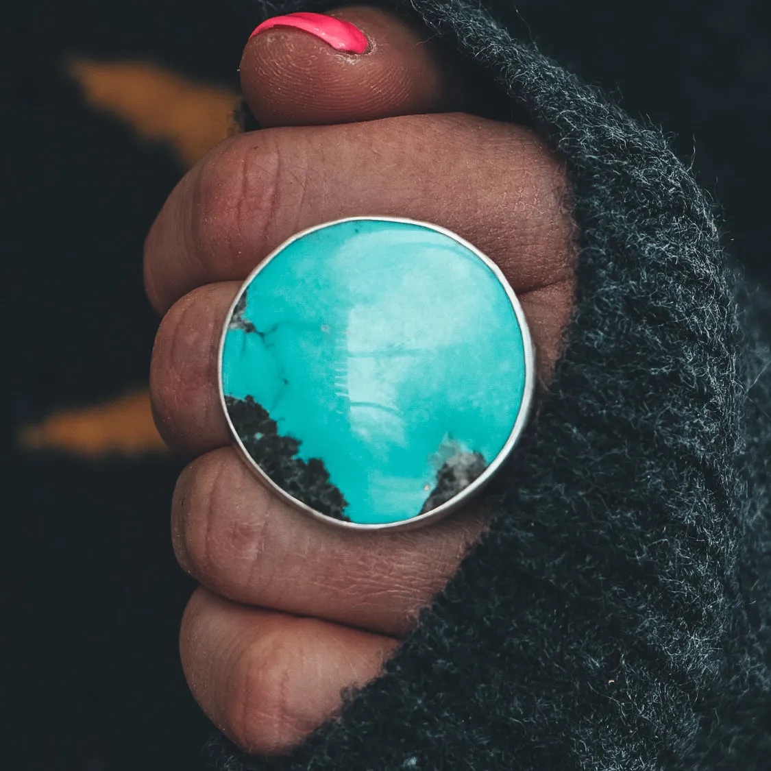 Campitos Turquoise Ring #10 - Size 8.25
