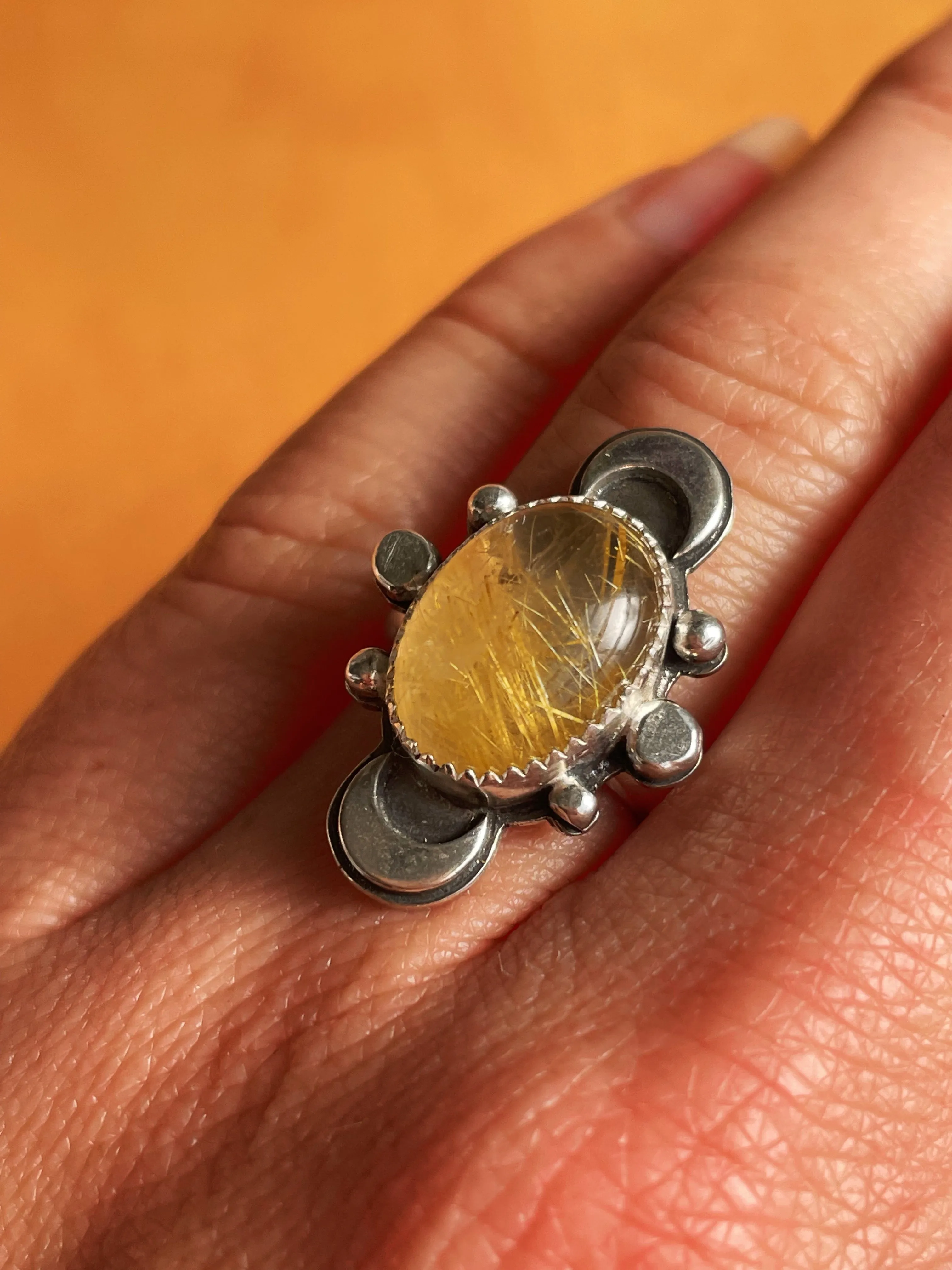 Captivating Crescent Ring - Size 6