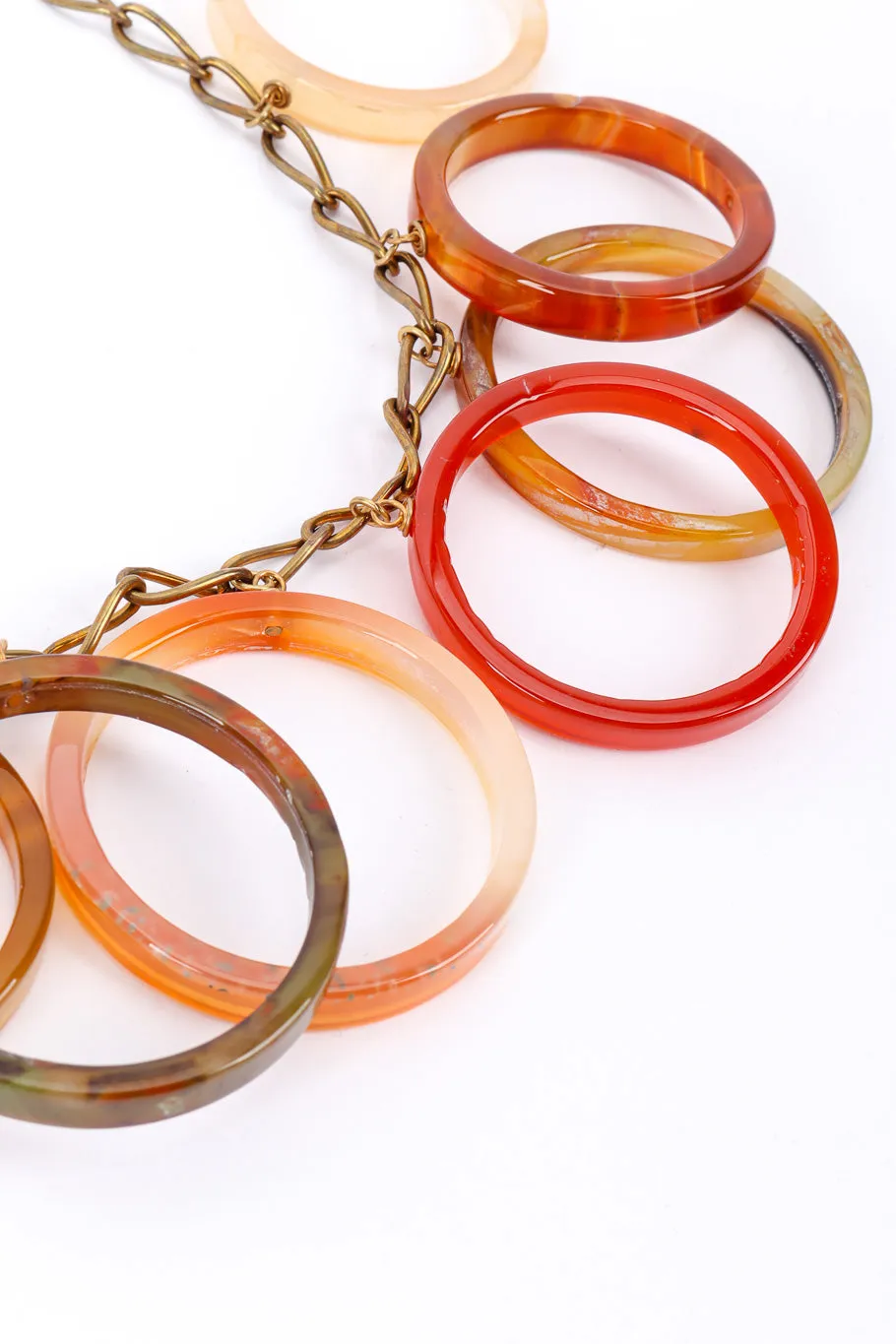 Carnelian Rings Necklace