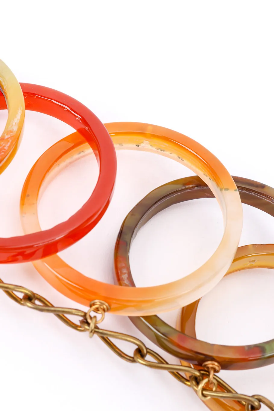 Carnelian Rings Necklace