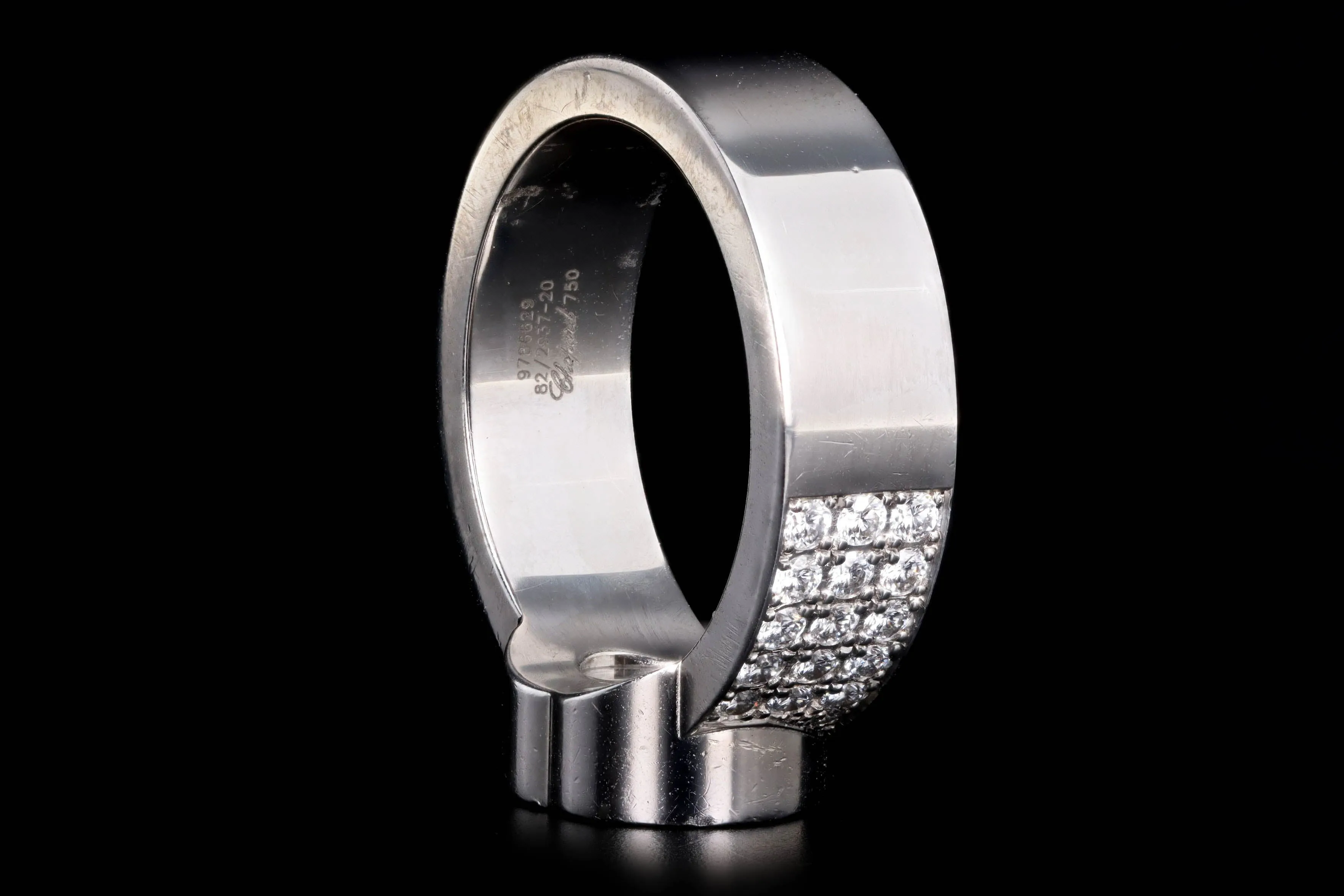 Chopard 18K White Gold Happy Diamonds Heart Ring