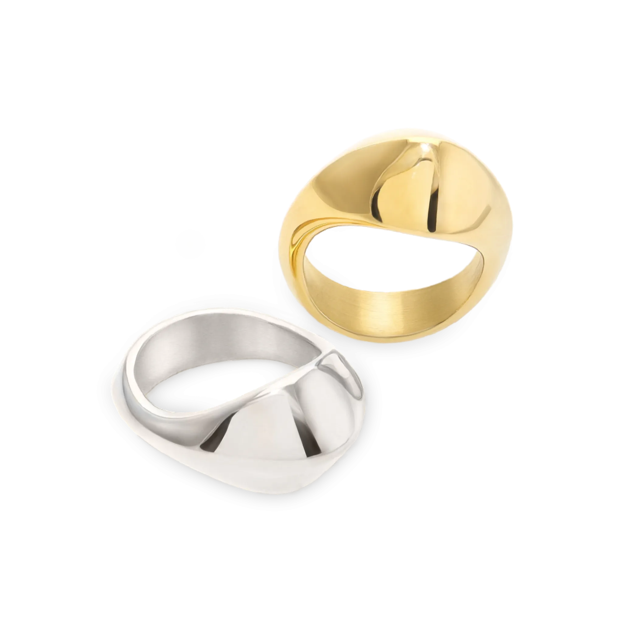 CHUNKY DOME RING SET