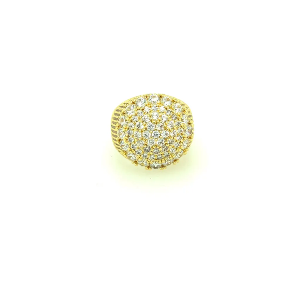 Circle Baguette Sterling Silver Simulated Dimond Ring