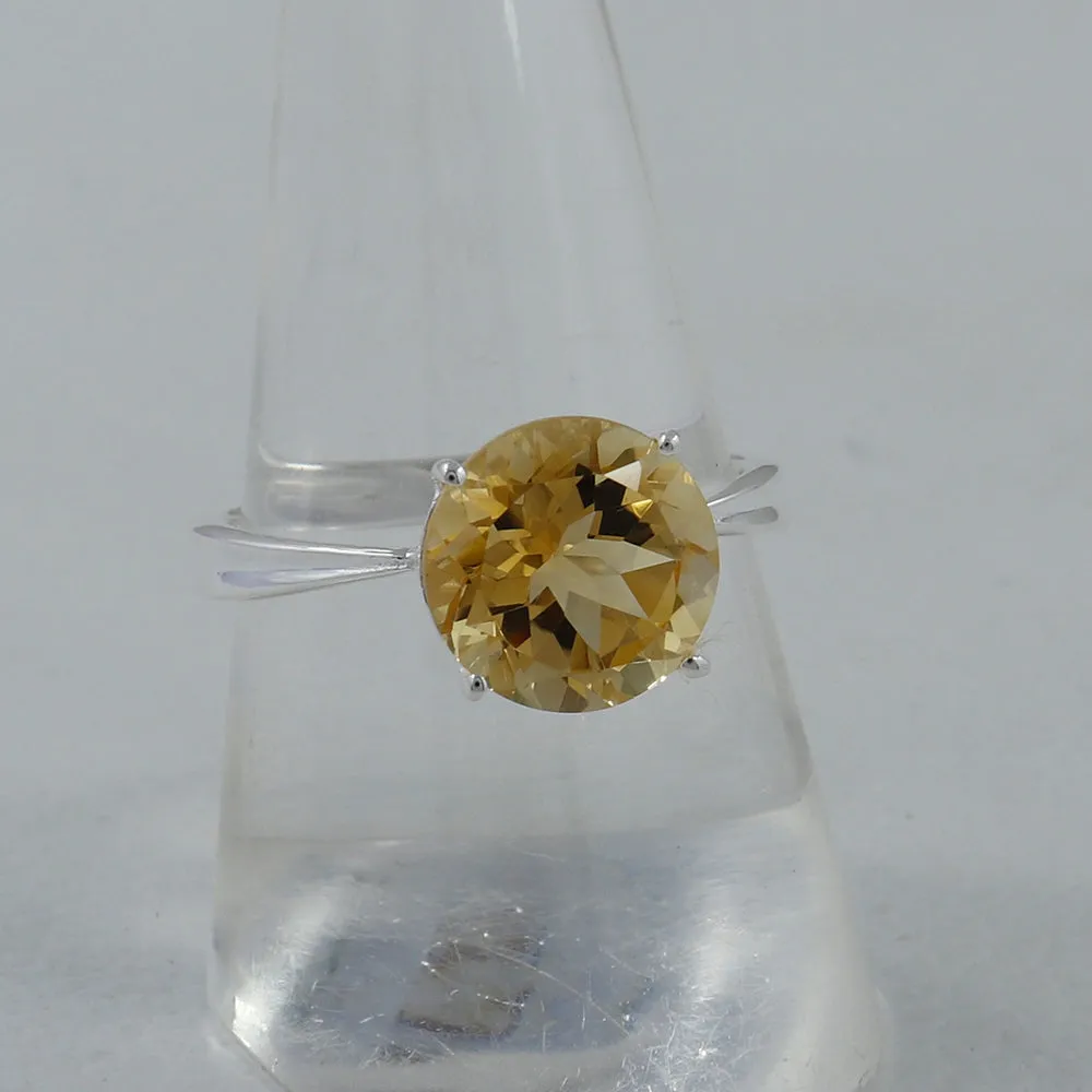 Citrine Silver Ring