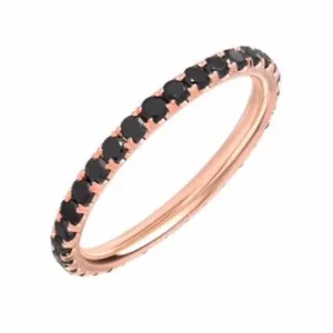 CLASSIC ETERNITY BAND -BLACK DIAMOND
