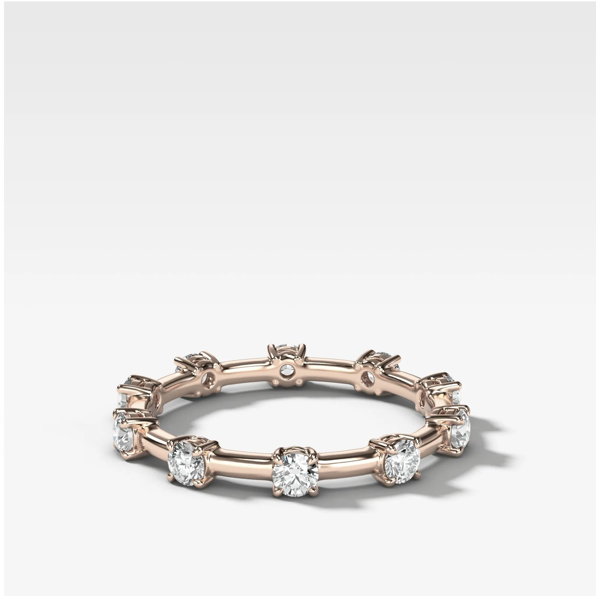 Claw Diamond Band: Spaced Eternity Band