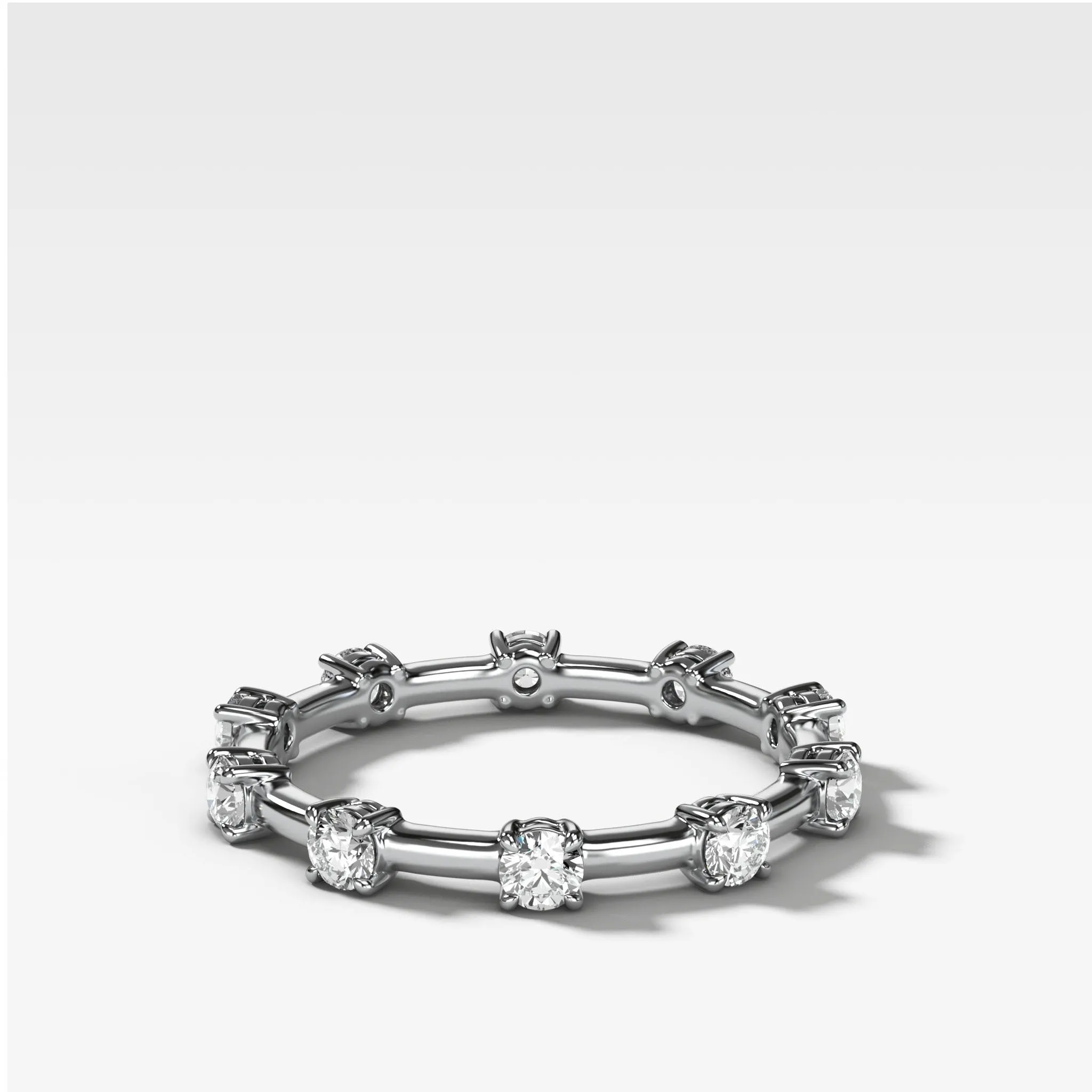 Claw Diamond Band: Spaced Eternity Band