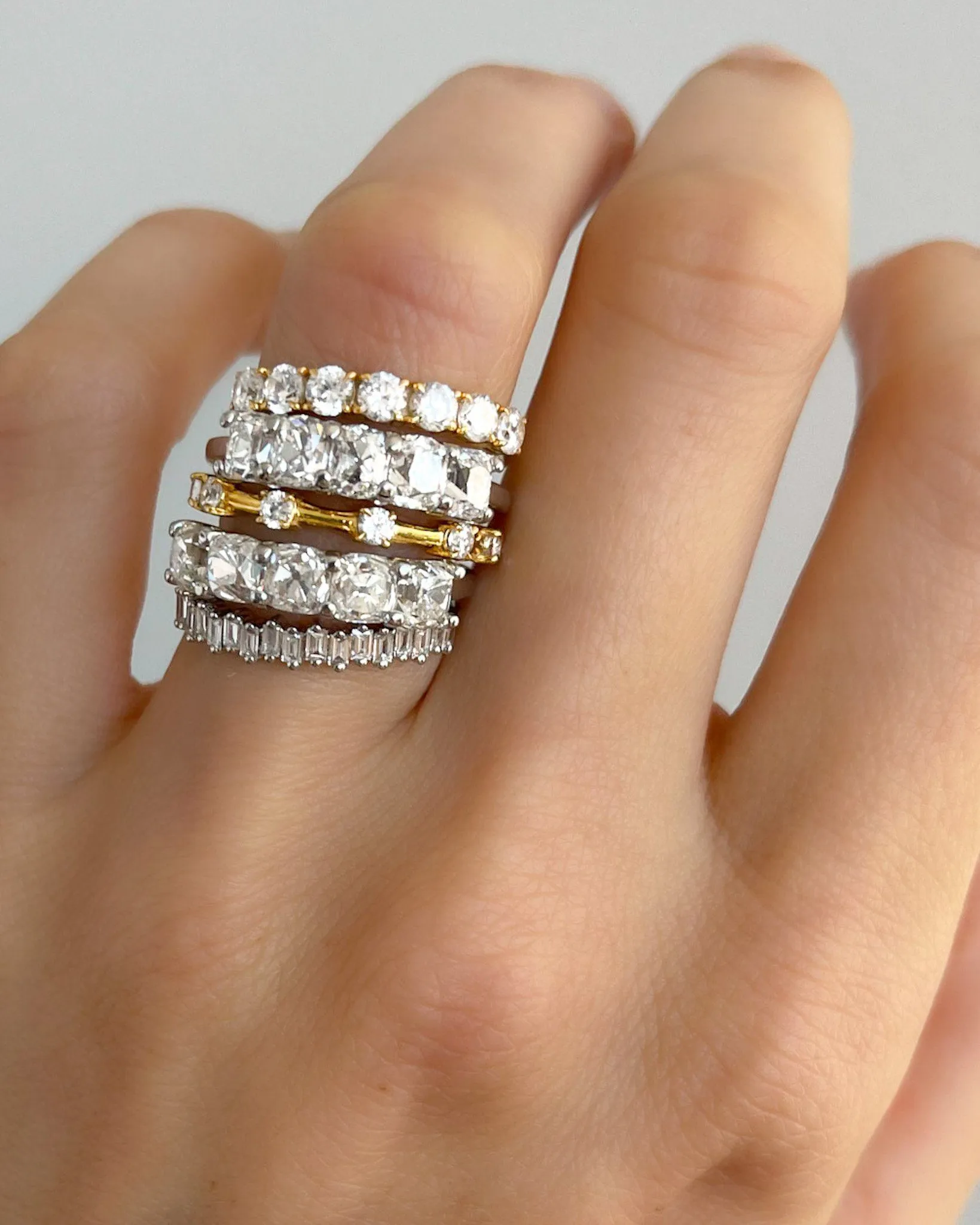 Claw Diamond Band: Spaced Eternity Band