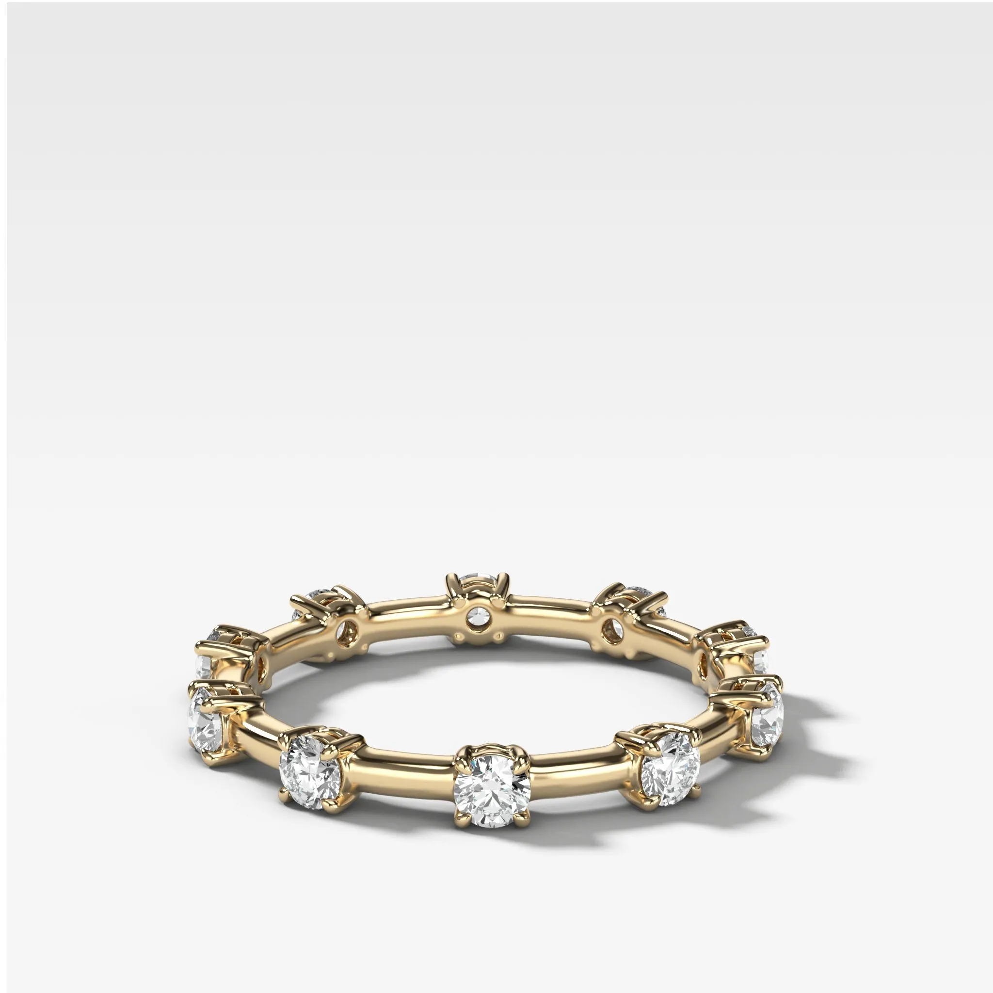 Claw Diamond Band: Spaced Eternity Band