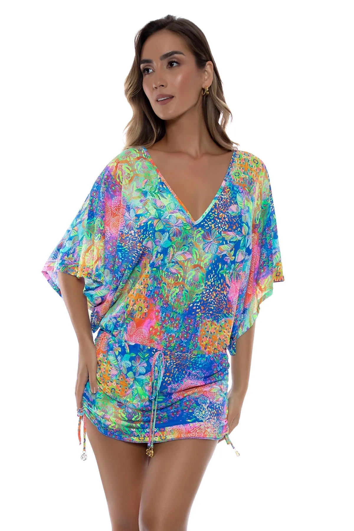 DECO GARDENS - Cabana V Neck Dress