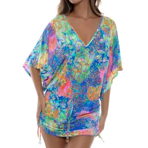 DECO GARDENS - Cabana V Neck Dress