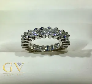 Diamond Eternity Princess cut Ring
