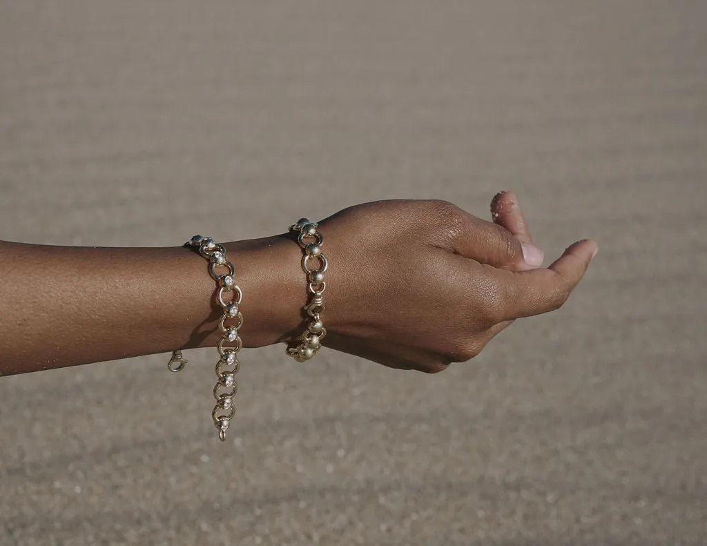Diamond Porta Chain Bracelet