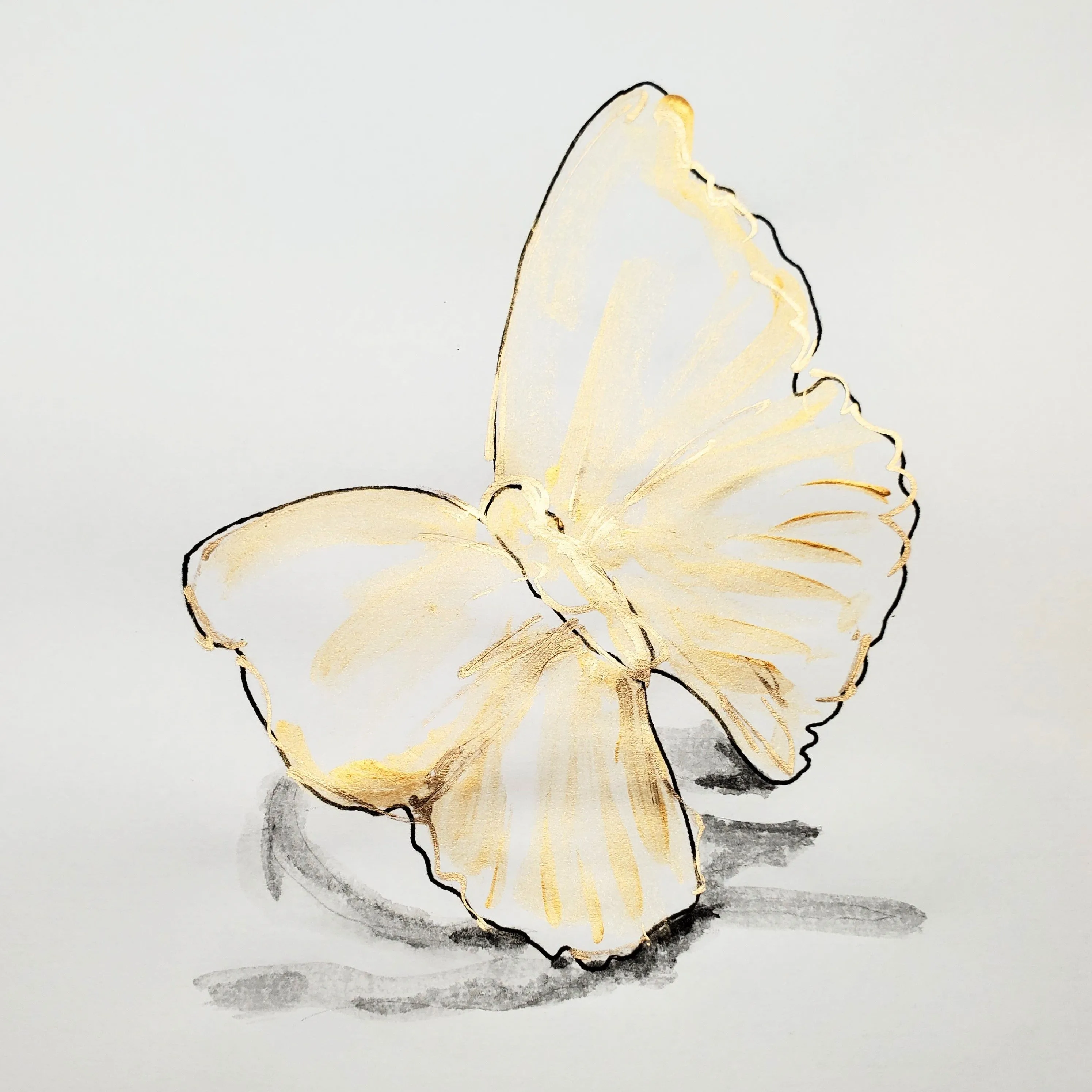 Double Butterfly HOPE Ring