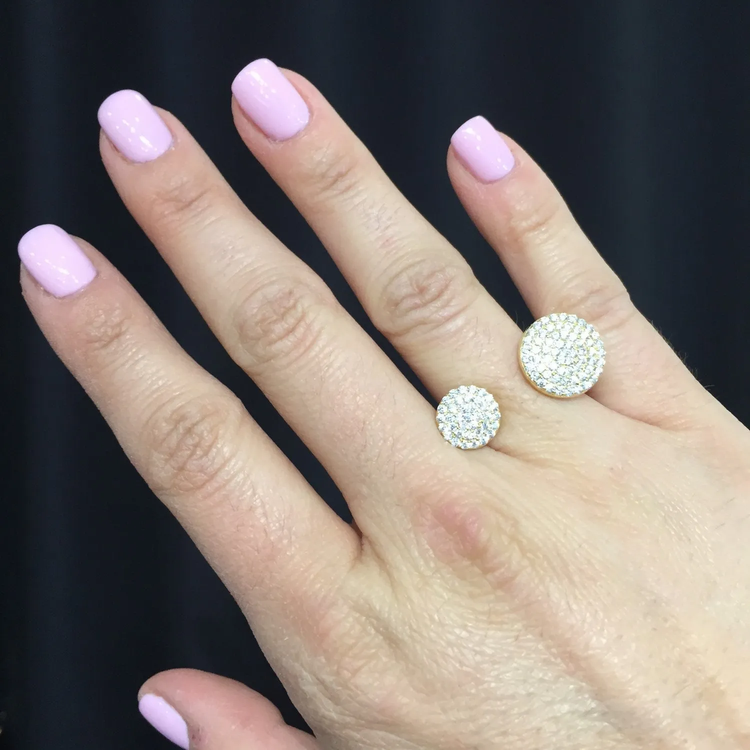 Double Disc Ring-Yellow Gold