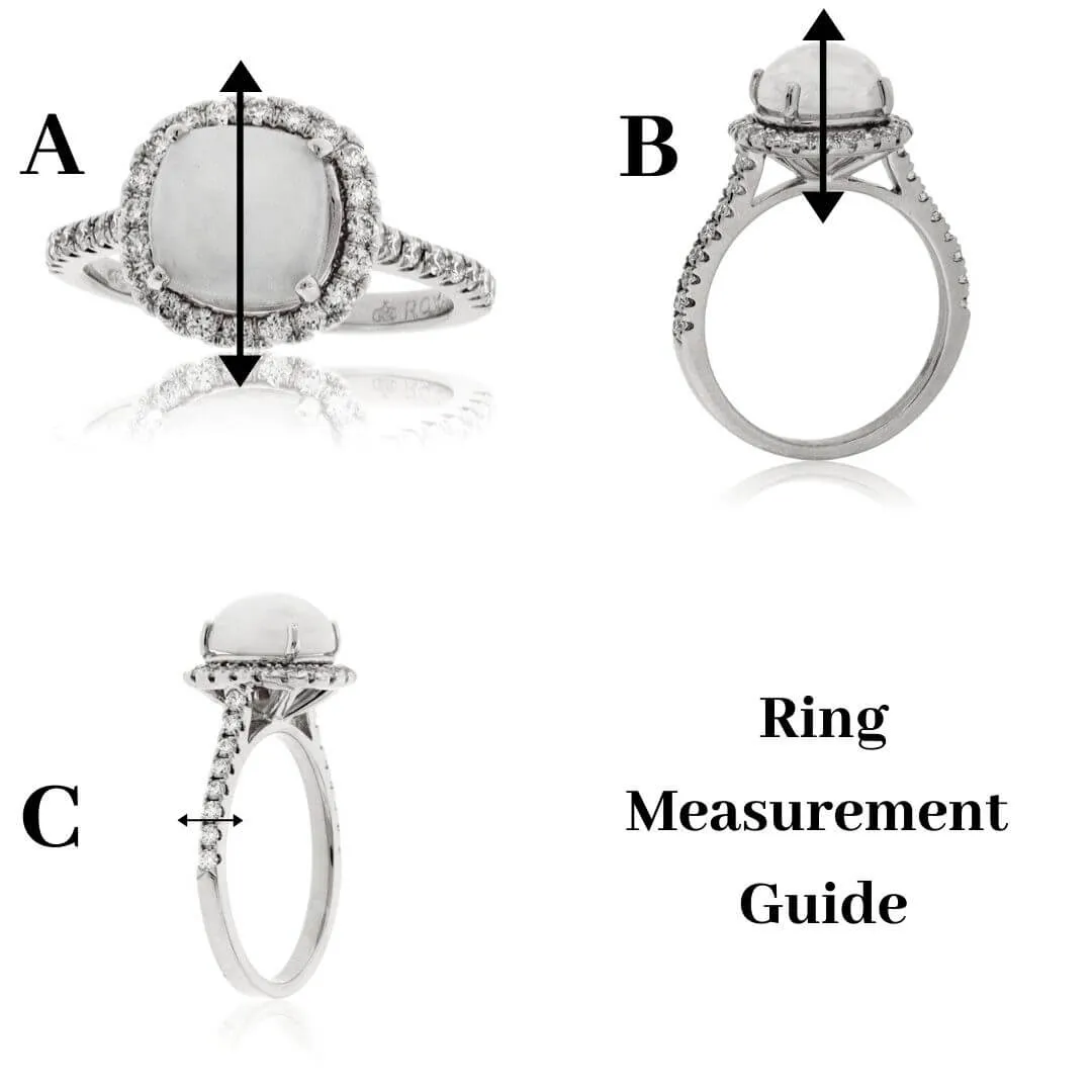 Double Round Sapphire Space Ring