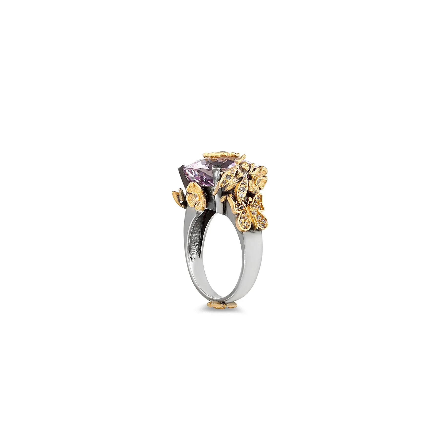 DREAM GARDEN AMETHYST PRIMROSE RING