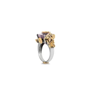 DREAM GARDEN AMETHYST PRIMROSE RING