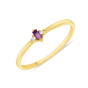 Elpis Amethyst and Diamond Ring