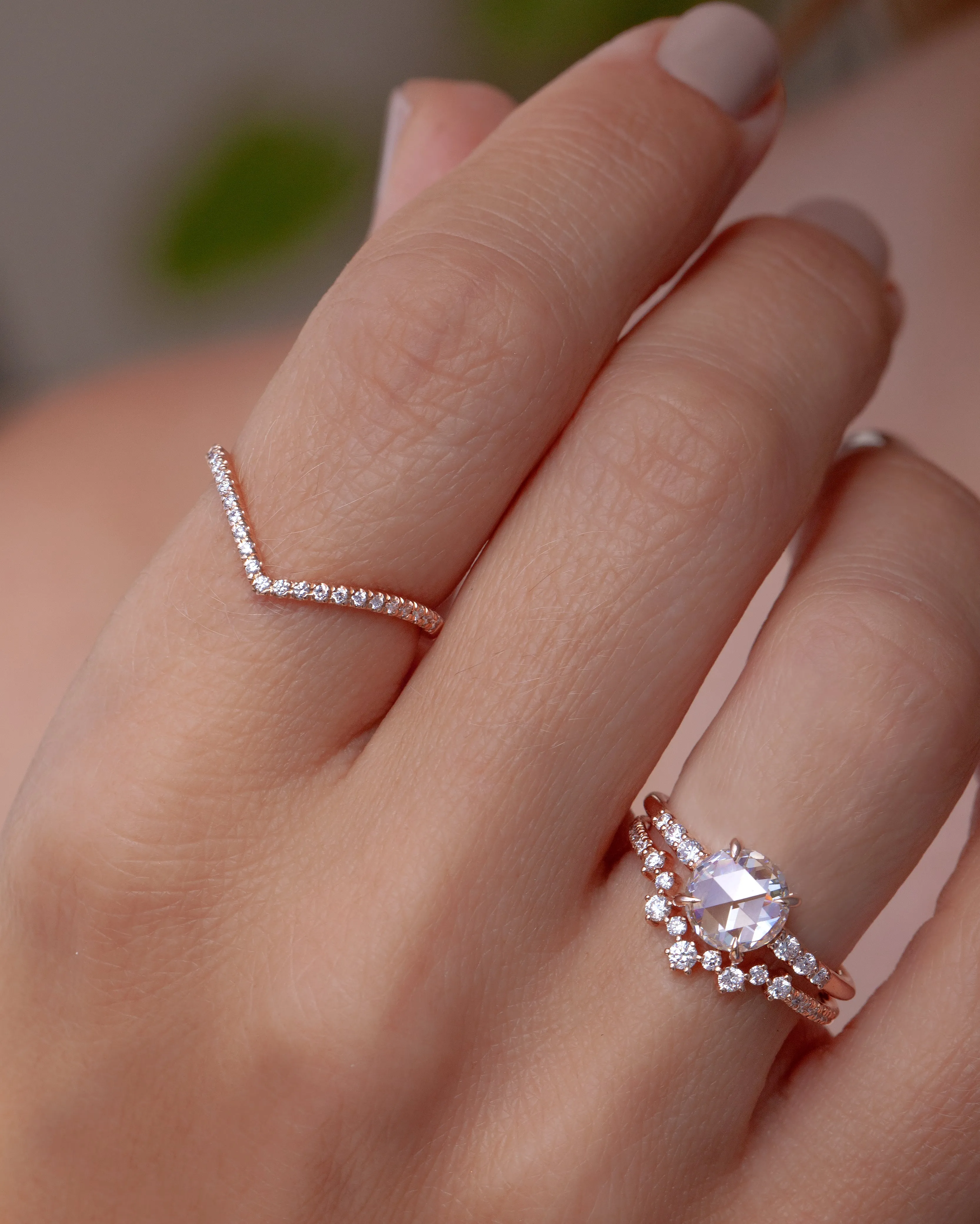 Emma Chevron Band (Ready to Ship Size 6 and 7.5)