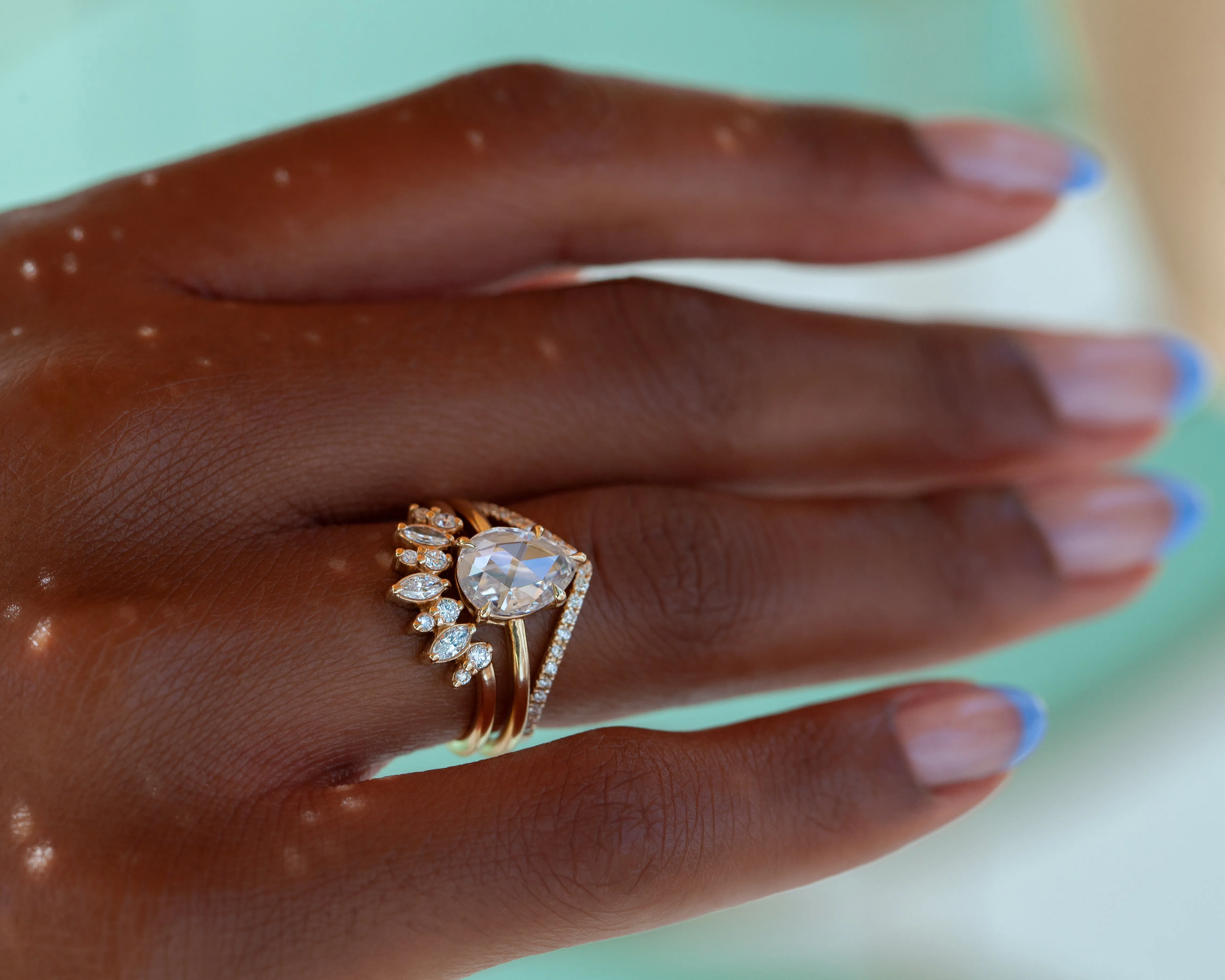 Emma Chevron Band (Ready to Ship Size 6 and 7.5)