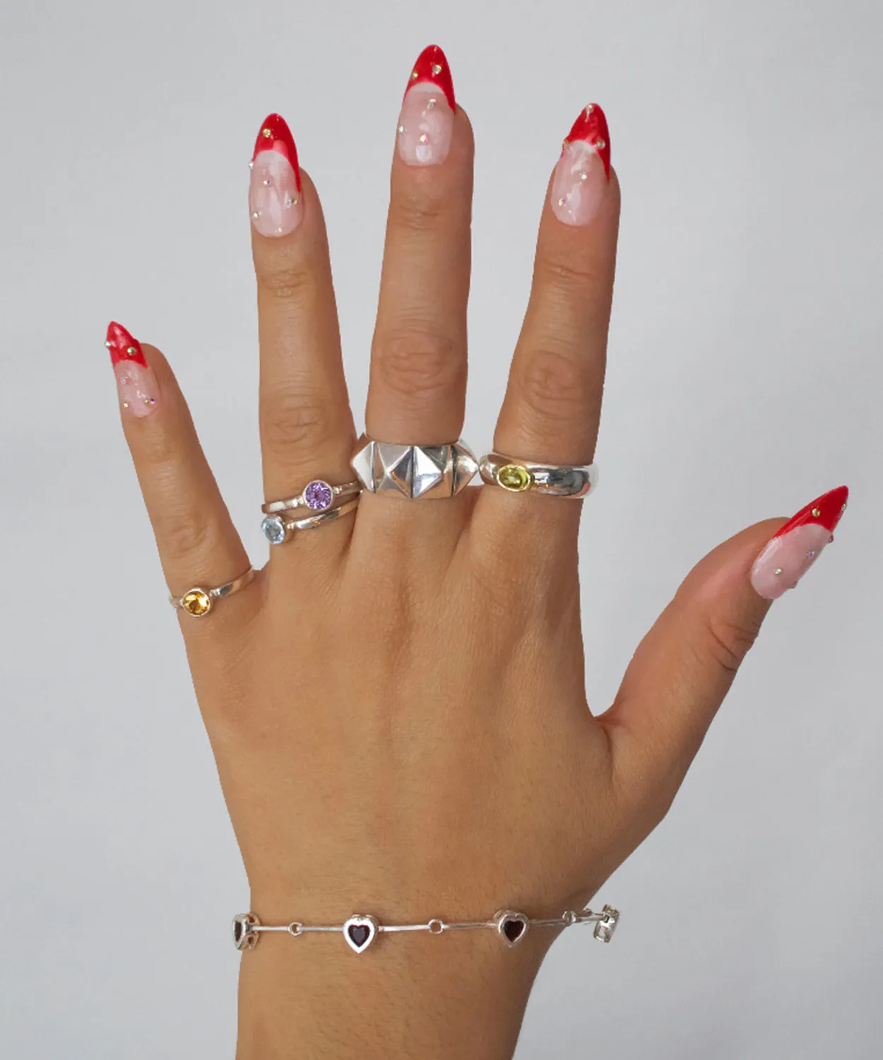 Everyday Circle Amethyst Stone Ring