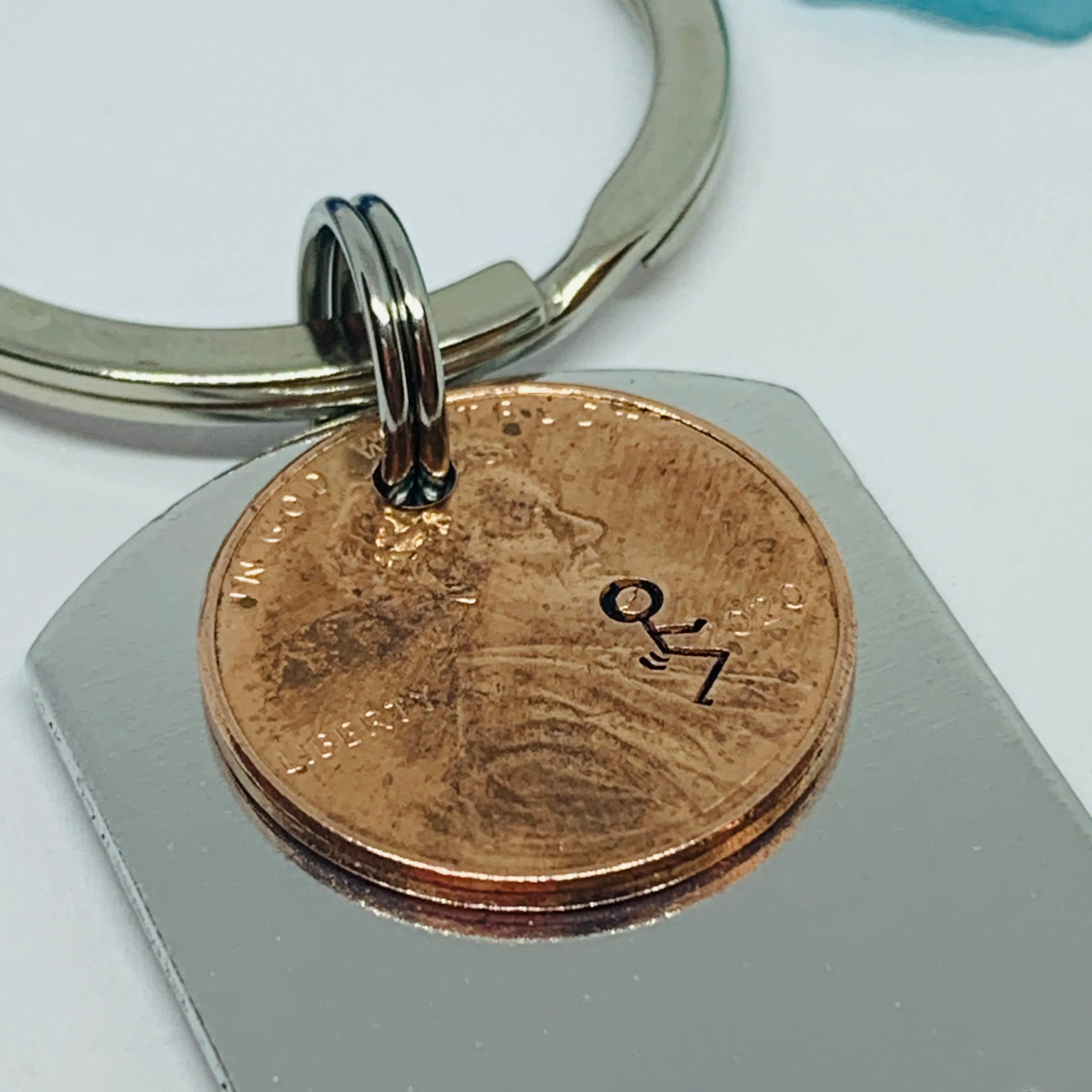 F*ck 2020 with Penny - Hand Stamped Metal Key Ring | Dog Tag 2020 Penny | Humping 2020 Key Chain | Adult Mature