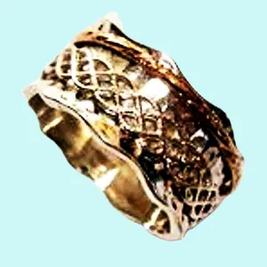 Fidget rings for women Spinner ring sterling silver 9 ct gold spinning bands