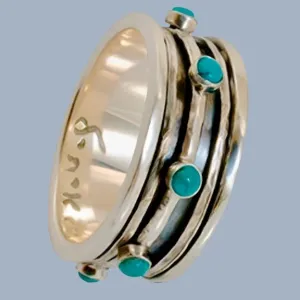 Fidget spinner ring for women made in Israel