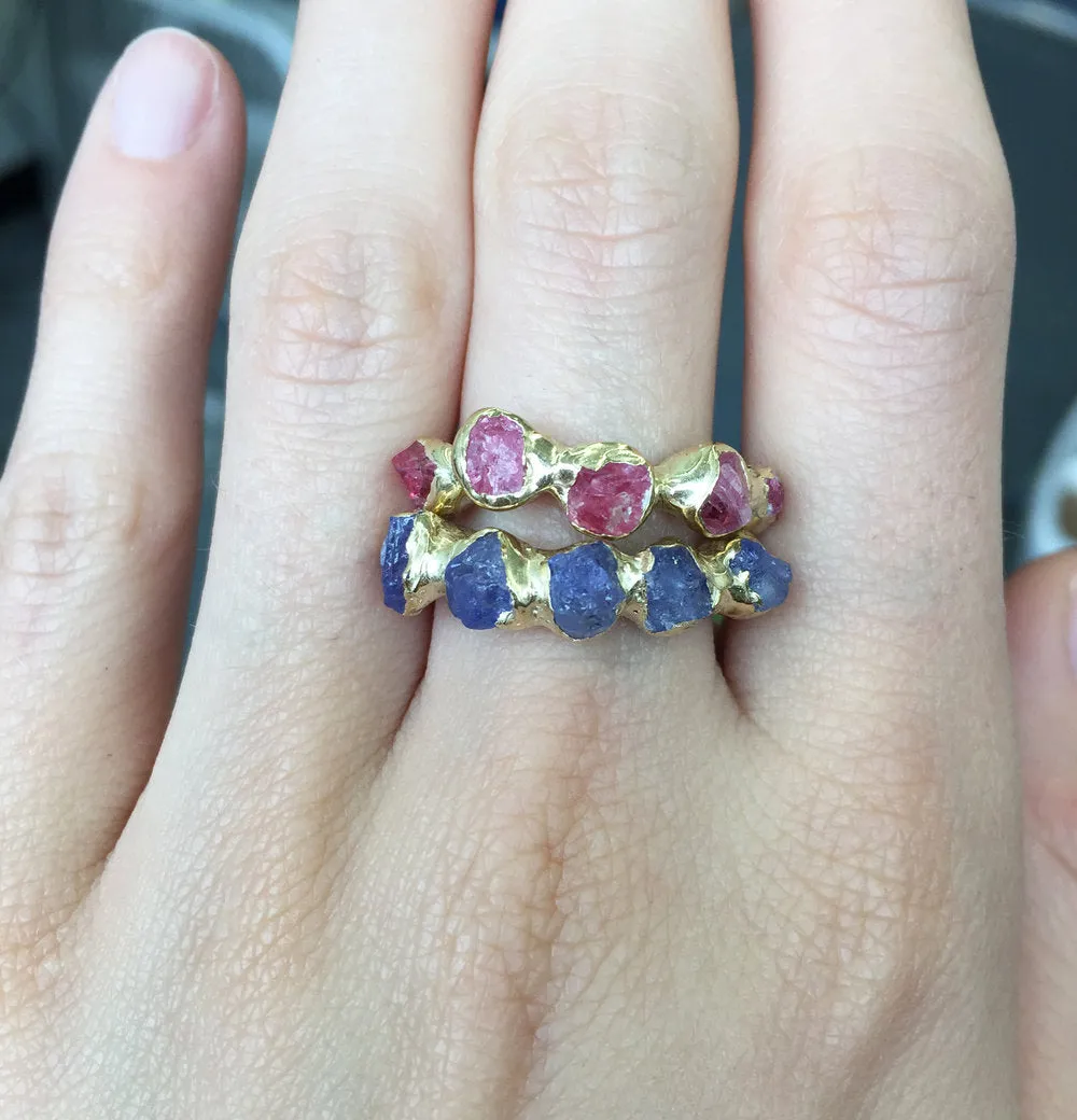Flower Crown Ring - Pink Spinel
