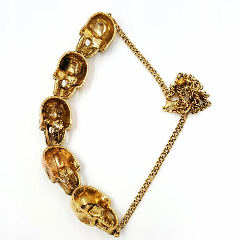 Gothic Skull Necklace Ring and Earrings in Fashion Jewelry Vignette