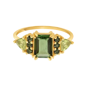 Green With Envy Topaz & Peridot Regal Ring