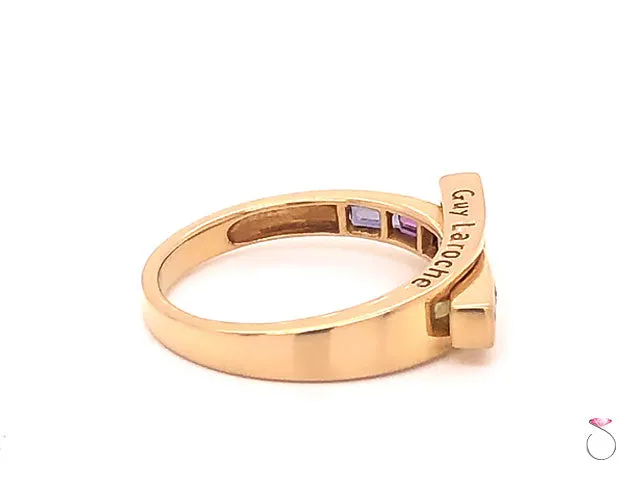 Guy Laroche MultiGemstone Rainbow Band Ring