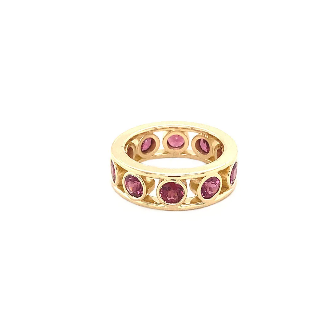 GYPSY BAND - RHODOLITE GARNET