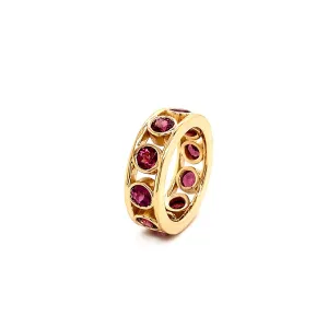 GYPSY BAND - RHODOLITE GARNET