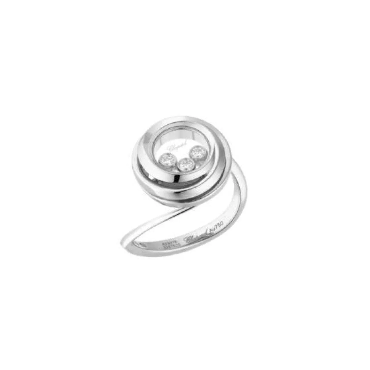 HAPPY EMOTIONS RING, WHITE GOLD, DIAMONDS