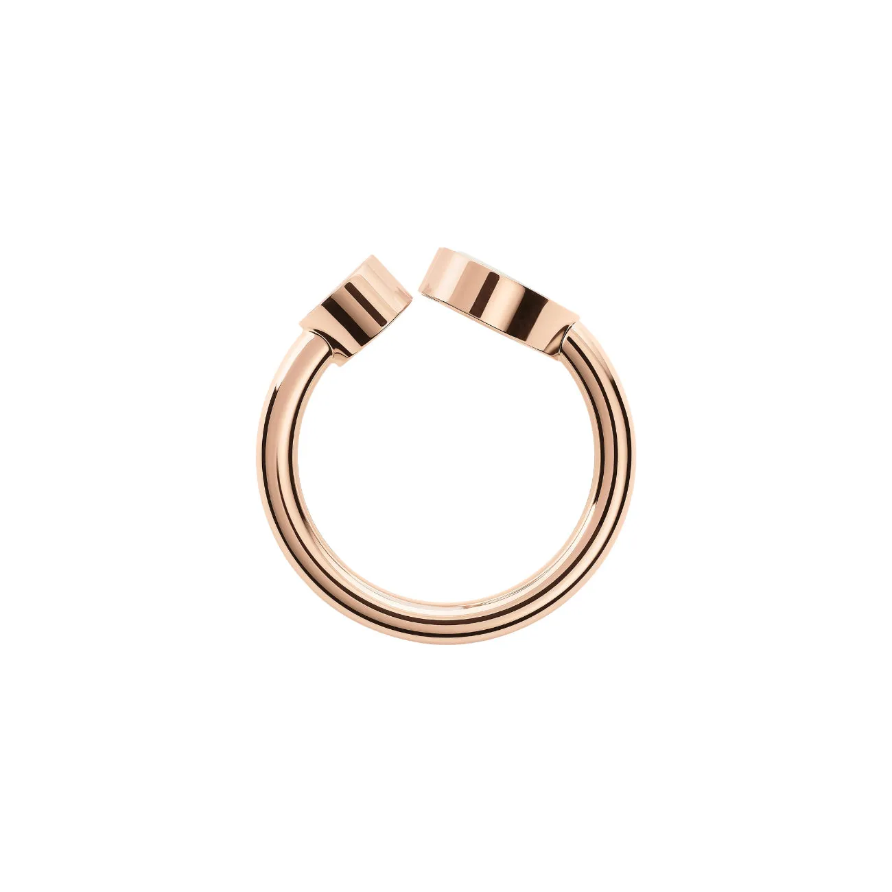 Happy Hearts Ethical Rose Gold Mother of Pearl & Diamond Ring