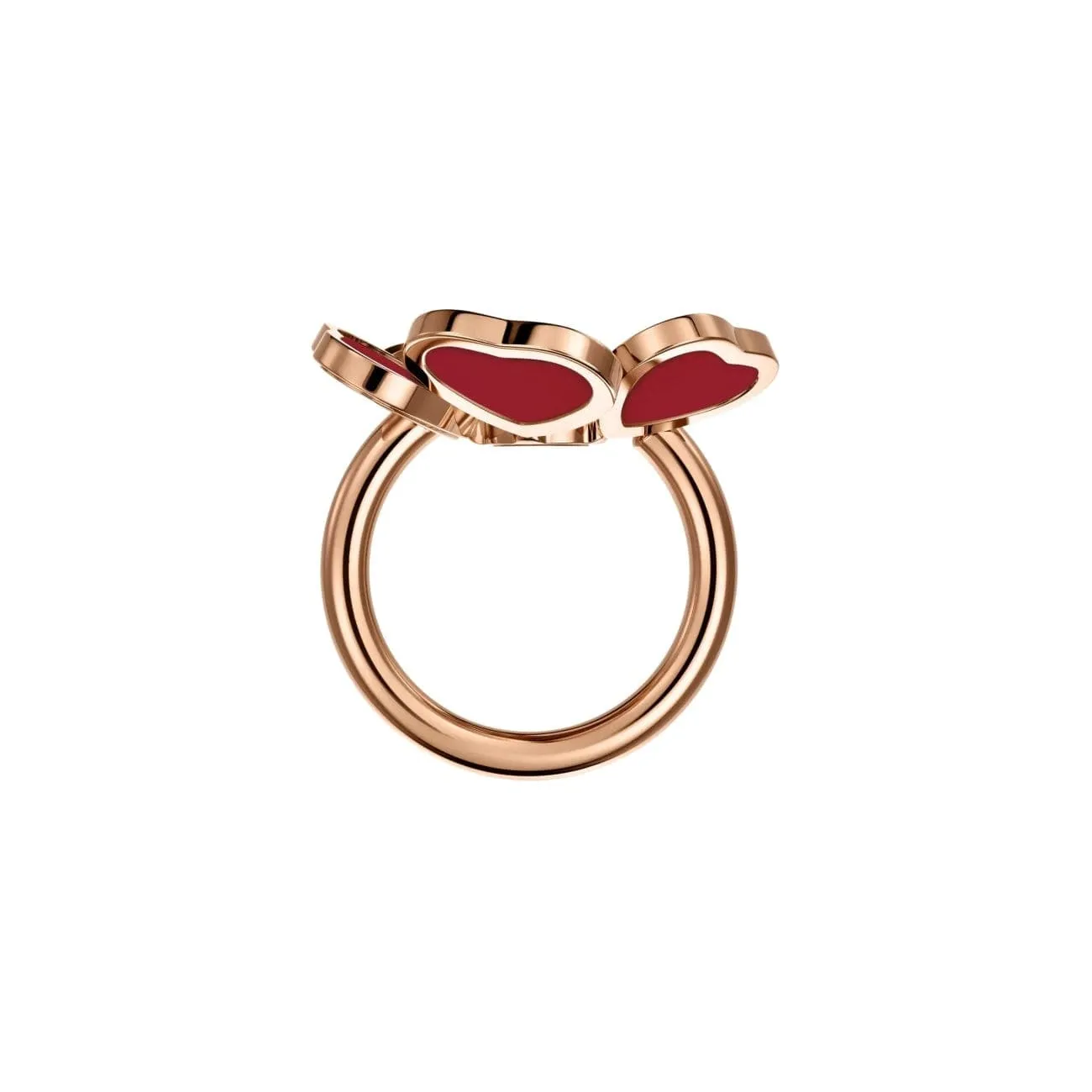 Happy Hearts Flowers Ethical Rose Gold Cornelian Diamond Ring