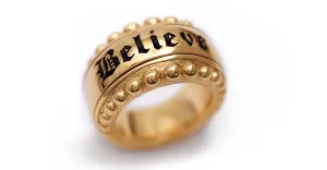 Hip hop jewelry- quality black gold ring