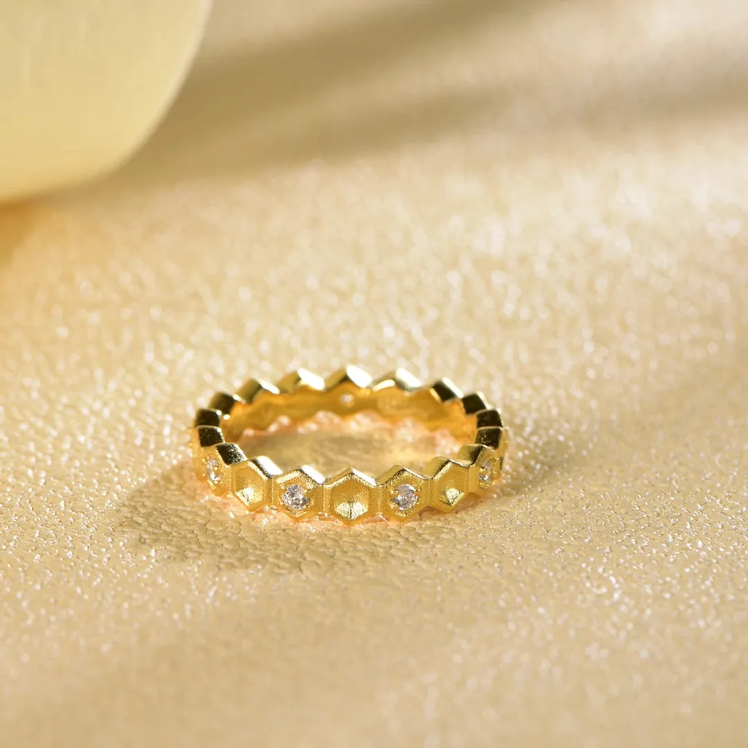 Honeycomb With Honey Ring Life With MaK’s Honeycomb Bee Kind Jewelry Collection