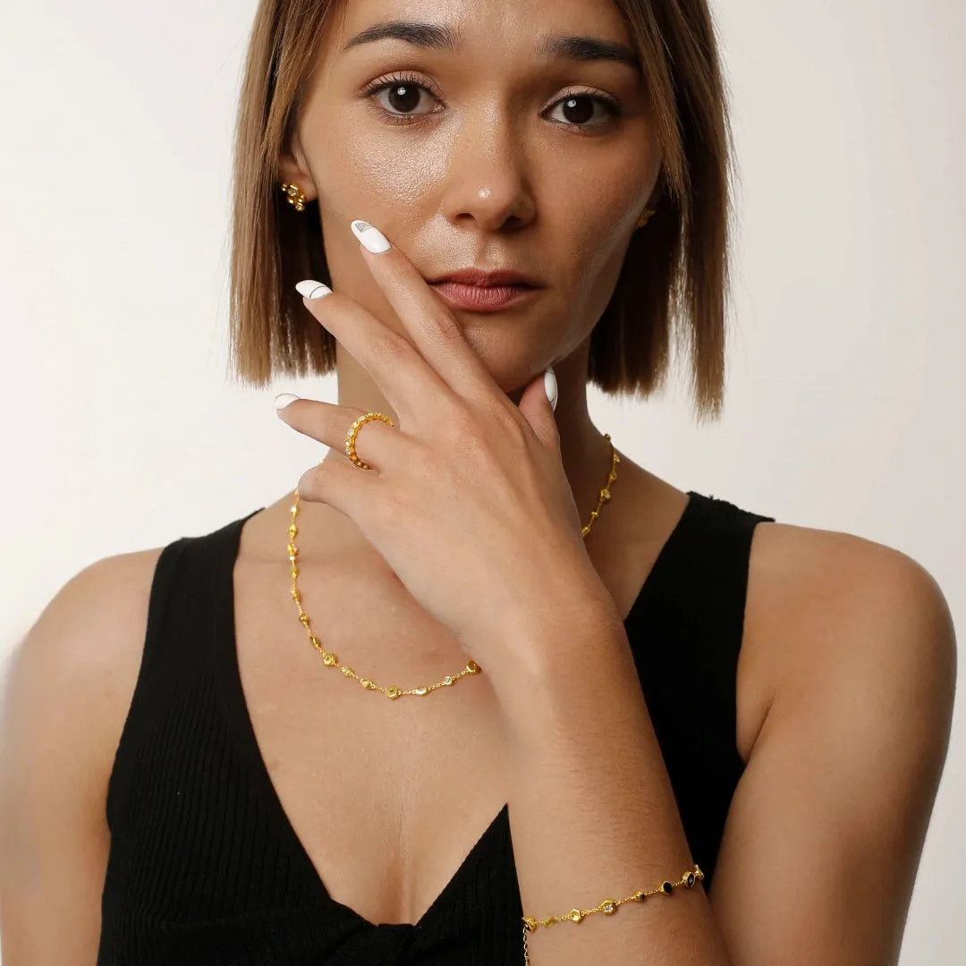 Honeycomb With Honey Ring Life With MaK’s Honeycomb Bee Kind Jewelry Collection