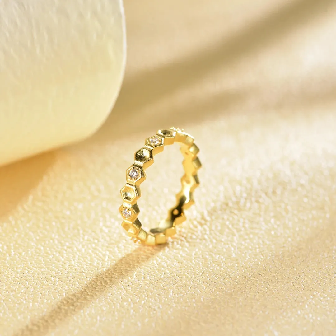 Honeycomb With Honey Ring Life With MaK’s Honeycomb Bee Kind Jewelry Collection
