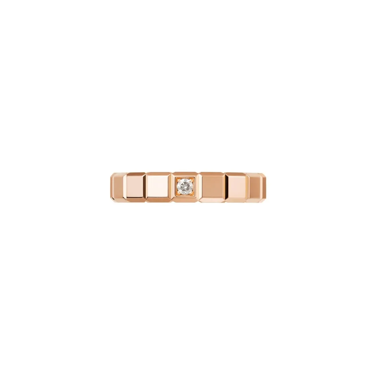 Ice Cube Ethical Rose Gold Diamond Ring