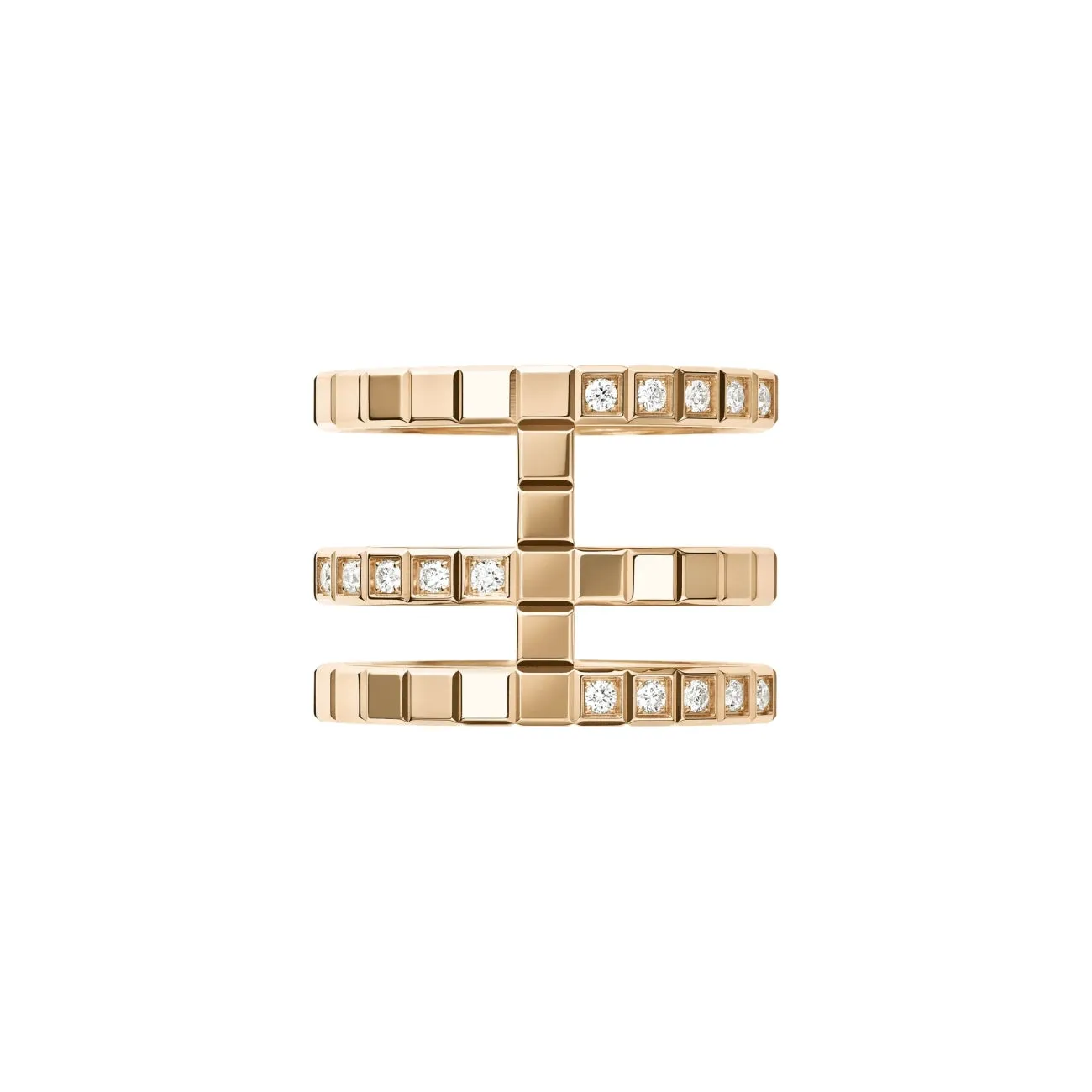 Ice Cube Ethical Rose Gold Diamond Ring